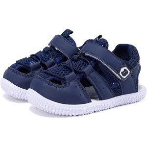 image:imageBMCiTYBM Baby Boys Girls Sandals NonSlip Lightweight Summer Shoes for First Walkers Breathable Mesh amp Easy SlipOn for ToddlersBnavy