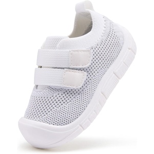 image:imageBMCiTYBM Baby Walking Shoes Infant Boys Girls Slip On Tennis Sneakers Lightweight Barefoot Sock Shoes Outdoor Indoor NonSlip Sneakers for Toddler 6 9 12 18 24 MonthsCwhite