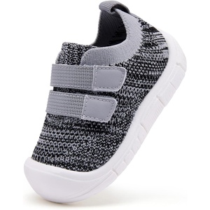 image:imageBMCiTYBM Baby Walking Shoes Infant Boys Girls Slip On Tennis Sneakers Lightweight Barefoot Sock Shoes Outdoor Indoor NonSlip Sneakers for Toddler 6 9 12 18 24 MonthsCblack