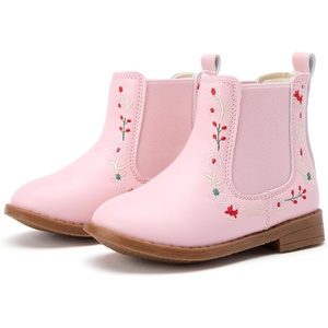 image:imageBMCiTYBM Toddler Girls Boots Fashion Dress Booties Side Zipper Ankle Boots for All SeasonsApink