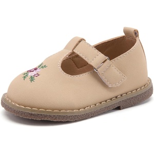 image:imageBMCiTYBM Baby Girl Mary Jane Shoes Infant Formal Dress Flats Party School Shoes for All Seasons 6 9 12 18 24 MonthsAbeige