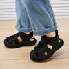 image:imageBMCiTYBM Baby Boy Girl Closed Toe Summer Toddler Sandals Lightweight Shoes Infant NonSlip First Walking Sneakers 6 9 12 18 24 Months 23 Years11black