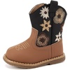 image:imageBMCiTYBM Baby Cowboy Cowgirl Boots Infant Girl Western Shoes All SeasonsAblackBrown