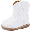 image:imageBMCiTYBM Baby Cowboy Cowgirl Boots Infant Girl Western Shoes All SeasonsGlitterall White