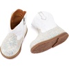 image:imageBMCiTYBM Baby Cowboy Cowgirl Boots Infant Girl Western Shoes All SeasonsGlitterwhite