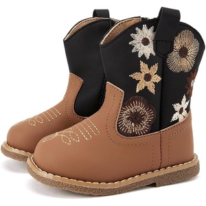 image:imageBMCiTYBM Baby Cowboy Cowgirl Boots Infant Girl Western Shoes All SeasonsAblackBrown