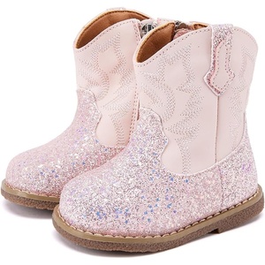 image:imageBMCiTYBM Baby Cowboy Cowgirl Boots Infant Girl Western Shoes All SeasonsGlitterpink