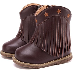 image:imageBMCiTYBM Baby Cowboy Cowgirl Boots Infant Girl Western Shoes All SeasonsTasselsred